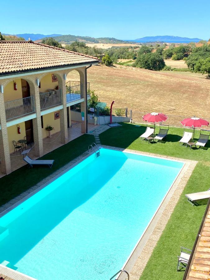 Hotel Ristorante Le Querciolaie Dei Ricci Fonteblanda Bagian luar foto