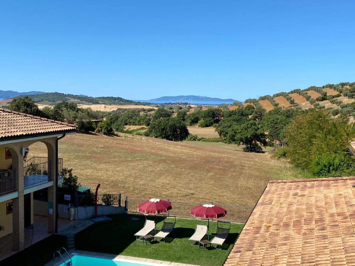 Hotel Ristorante Le Querciolaie Dei Ricci Fonteblanda Bagian luar foto