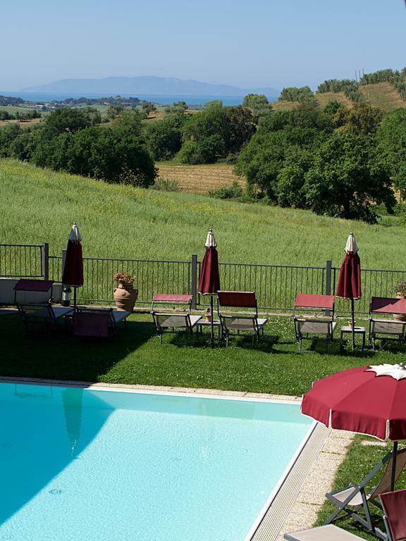 Hotel Ristorante Le Querciolaie Dei Ricci Fonteblanda Bagian luar foto